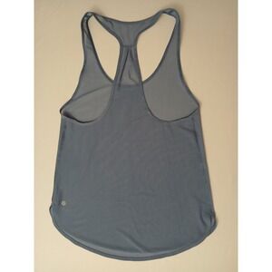 Lululemon Sport Tank Black Sheer Perforated Top Workout Yoga Run Size 4/S  #366C